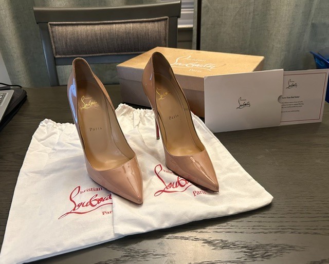 Christian Louboutin So Kate 120mm Size 39.5 – Nude