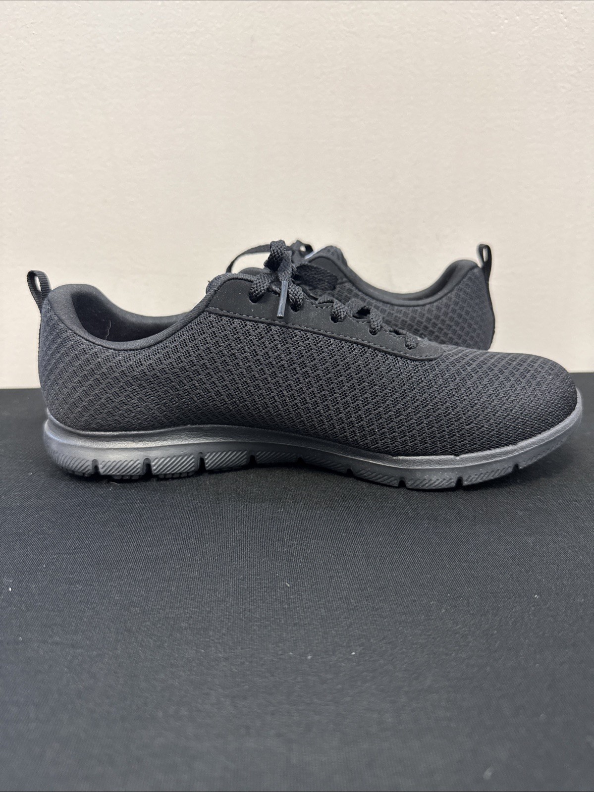 Skechers Womens Size 8.5 Ghenter Bronaugh 77210 Black Work Slip Resistant Shoes