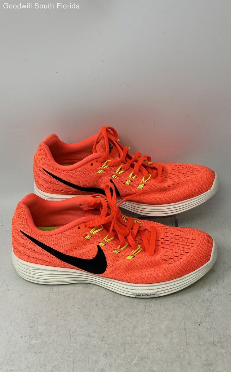 Nike Womens Lunartempo 2 818098-800 Orange Lace-Up Sneaker Shoes Size 8.5