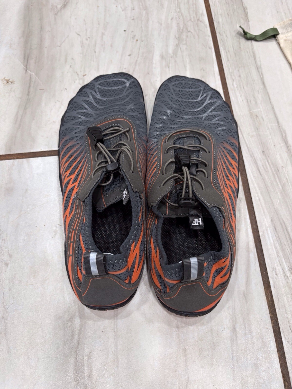 Hike Footwear Lorax Pro Barefoot Shoes Orange Gray Wide Toe Box Unisex Size 40