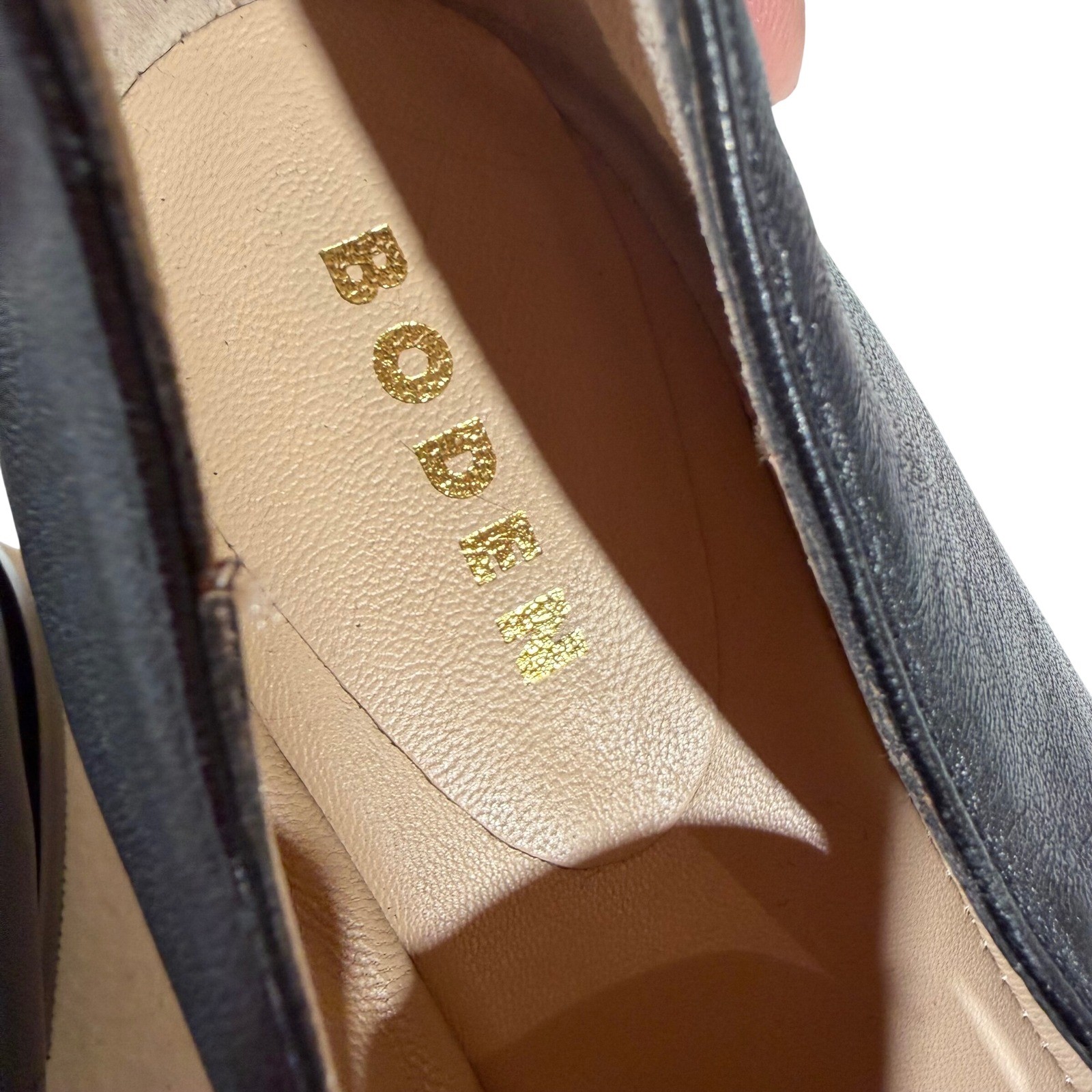 Boden Iris Snaffle Trim Loafer Women 42/10.5 Black Leather Preppy Luxury Classic