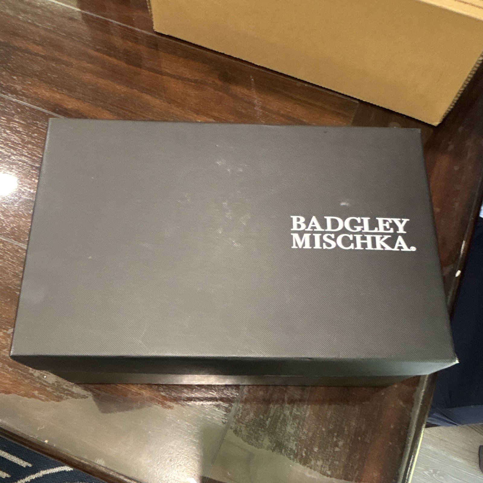 Badgley Mischka Blue Leather Pointed Toe Crystal Bow Ankle Strap Heels 5