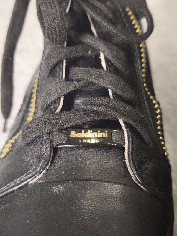 Women Baldinini Boots Black Leather 37 #5G0O