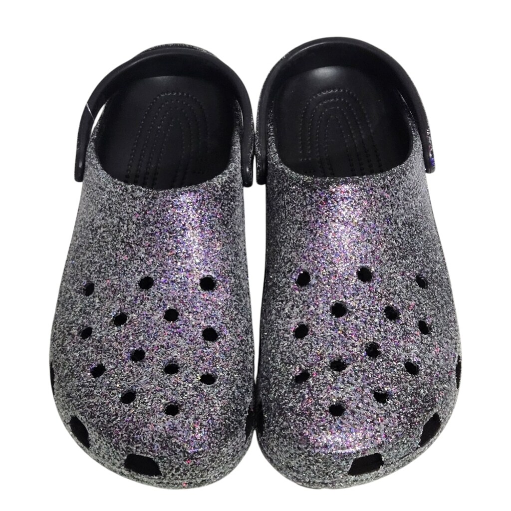 Crocs Unisex-Adult Classic Sparkly Clogs, Metallic and Glitter Shoes Clog 13M