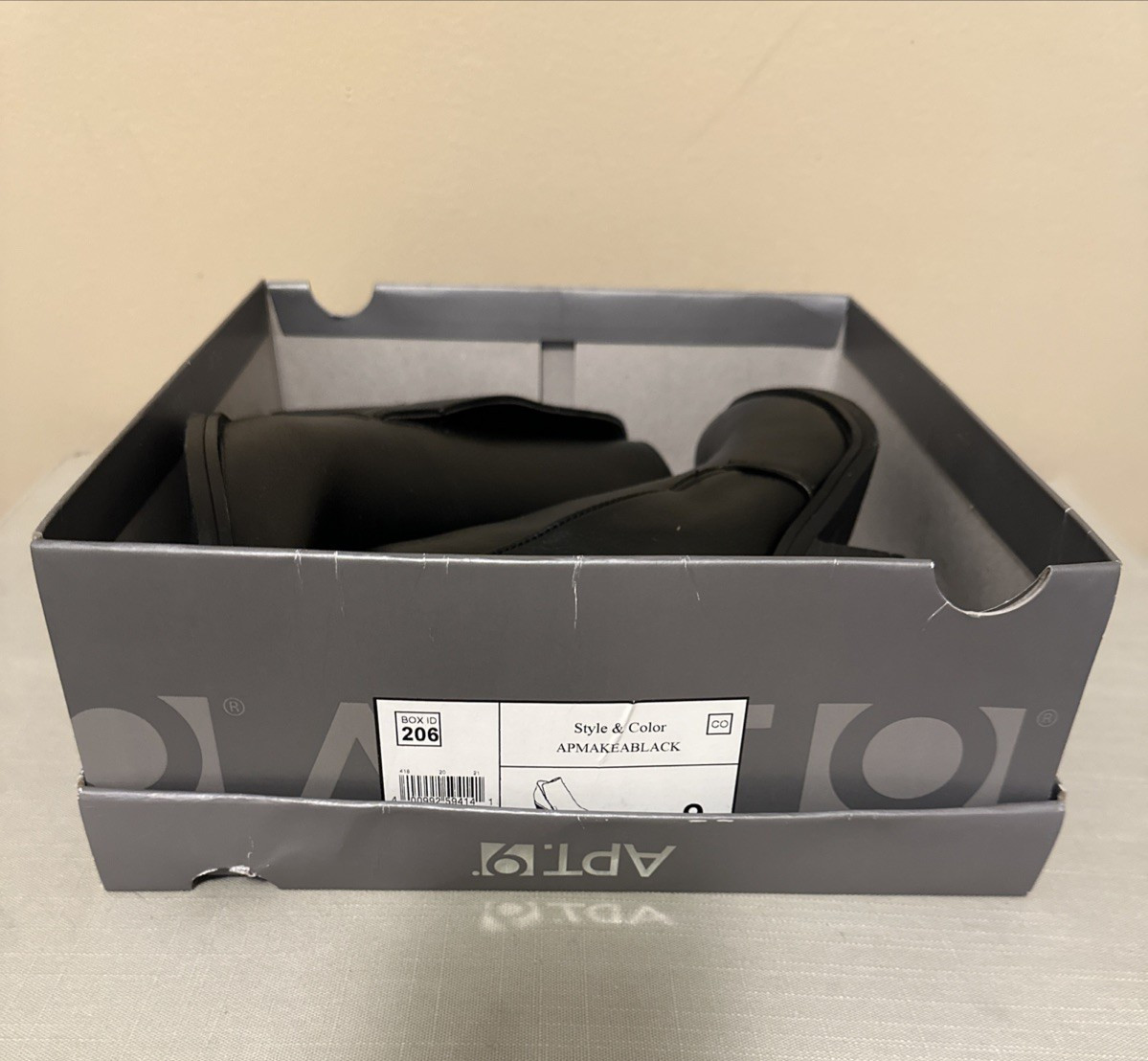 Women’s Apt. 9 – Makea Ankle Boots Black Size 9 MED w. 2 inch heels – NEW IN BOX