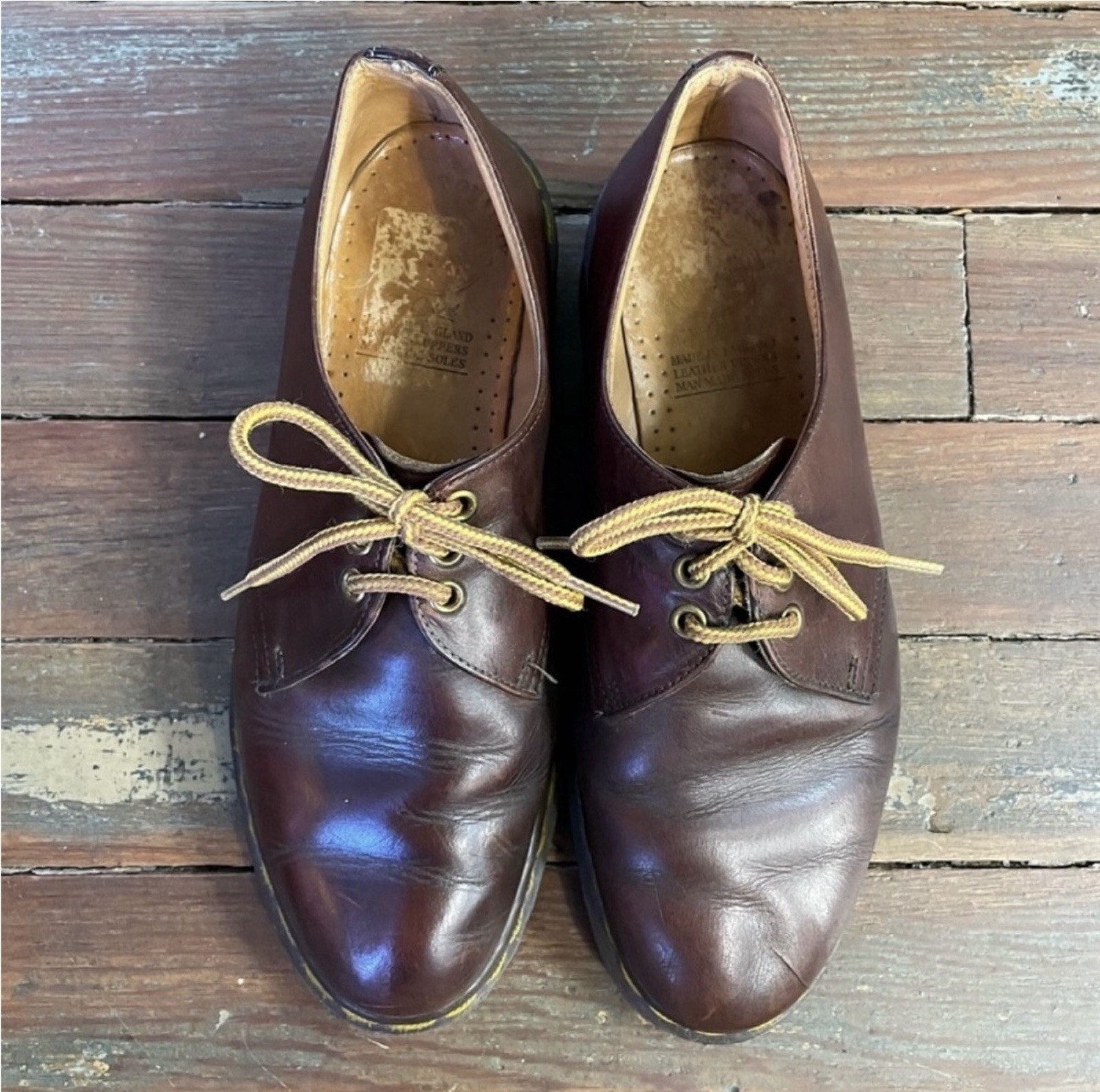 DR. MARTENS Made in England Rare 80’s 3-eye Oxfords AW 1484 – M 9, W 10|🧡🎀