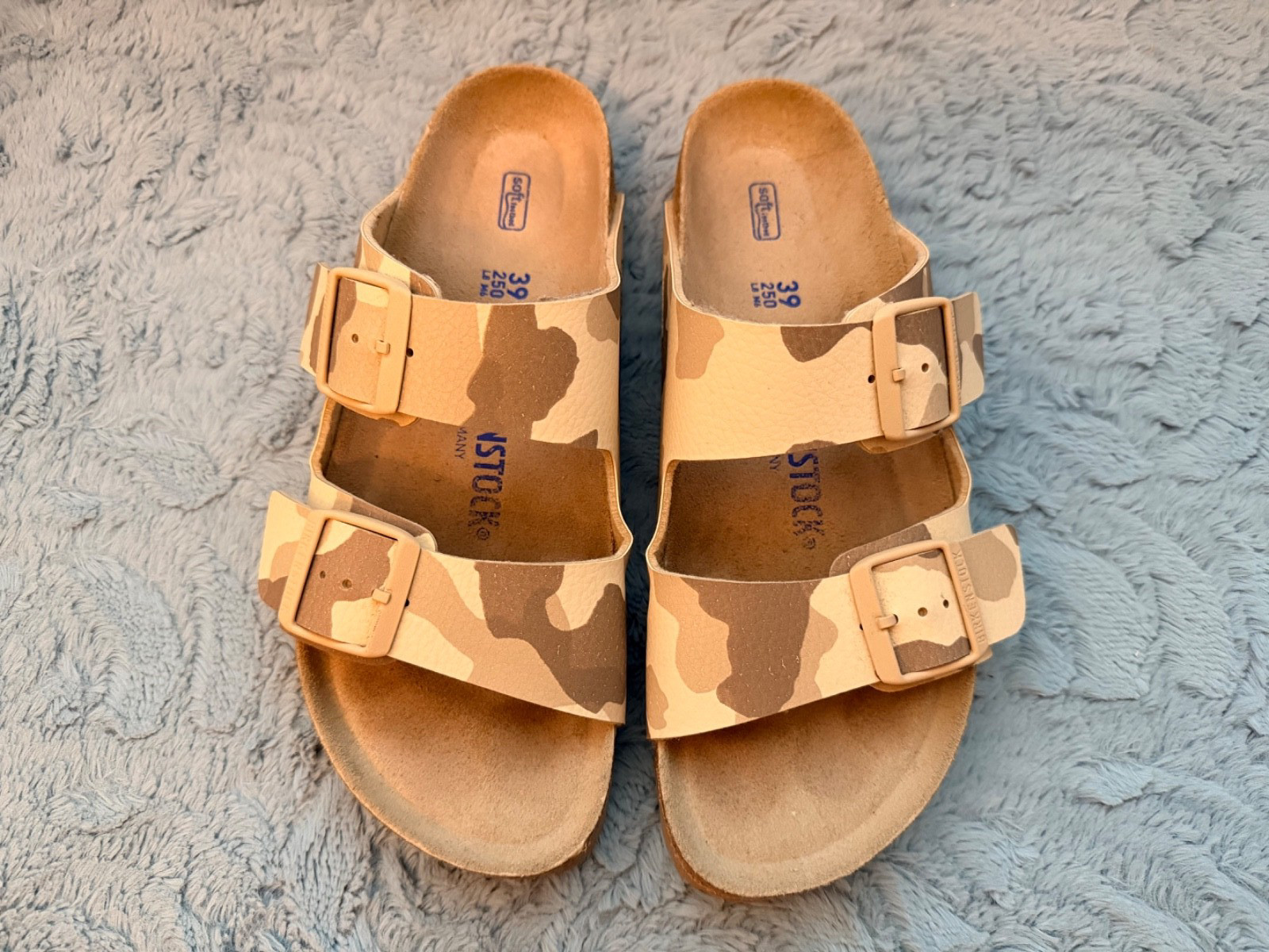Birkenstock Arizona Soft Footbed Desert Soil Tan/Taupe Size 39 / 8.5 Narrow