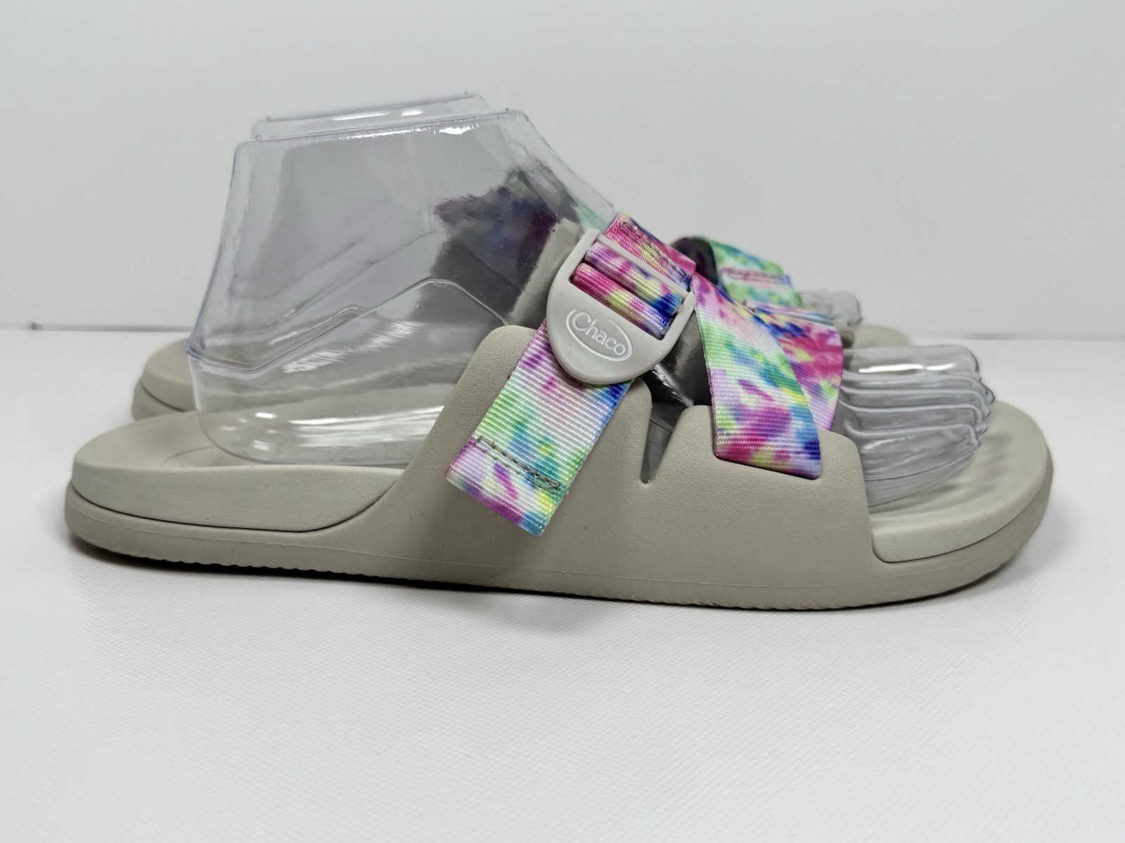 Chaco Women 9 Chillos Adjustable Slide Sandal Light Tie Dye Outdoor Beach Pool