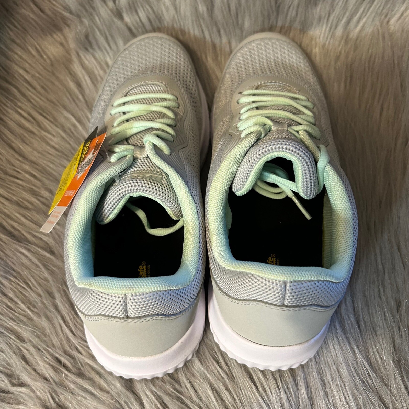 TredSafe Work Sneakers Womens Size 11 Gray Lace Up Slip Resistant Shoes