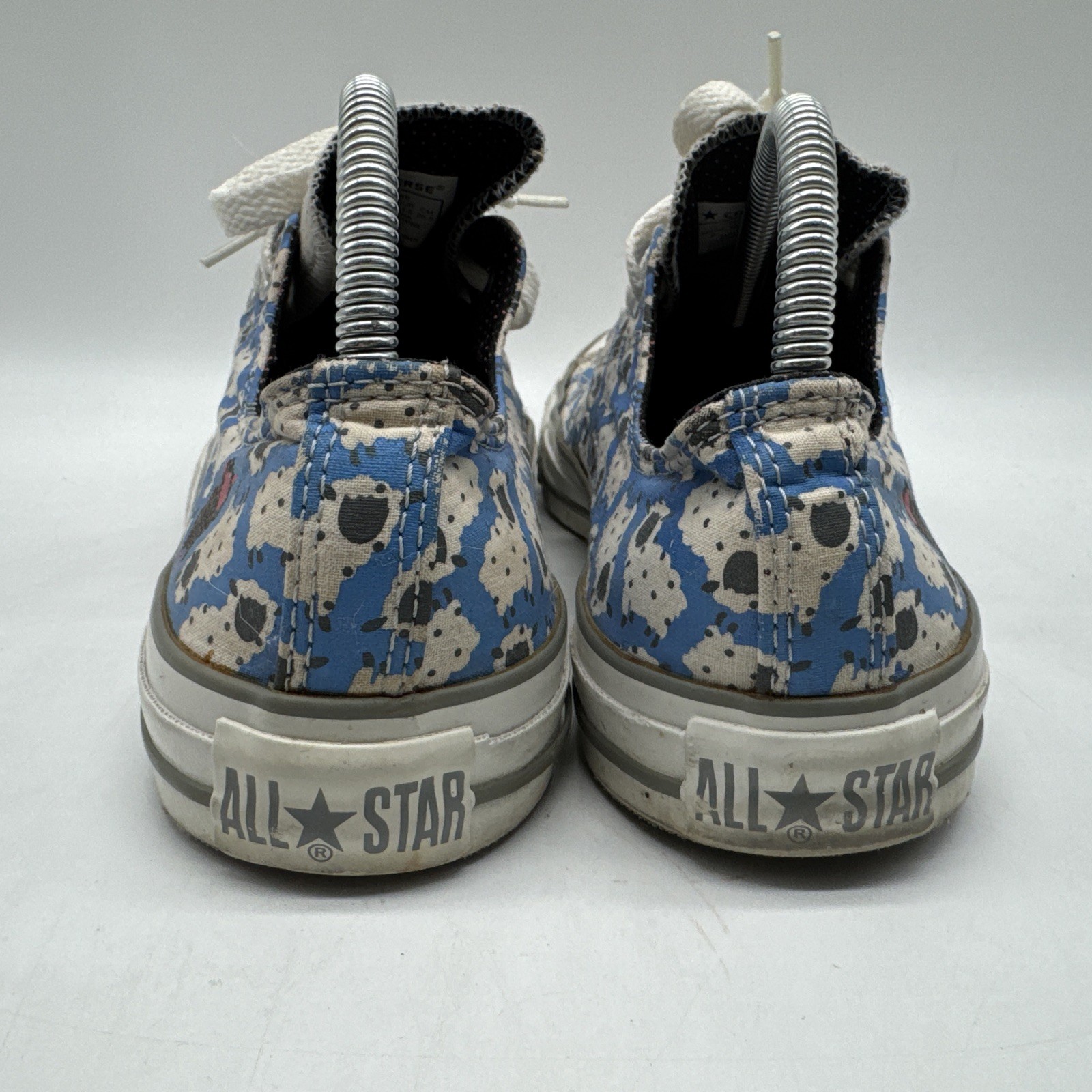 Converse All Star Sheep Print Low Top Sneakers Blue/White Women’s 10 Men’s 8