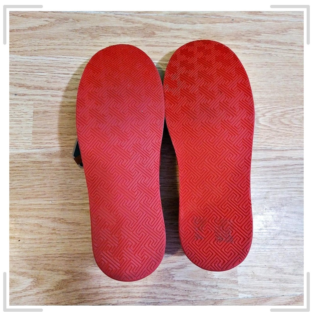MYRA Women’s Red Multicolor Cherry Geo Print Leather Slip-On Comfort loafers