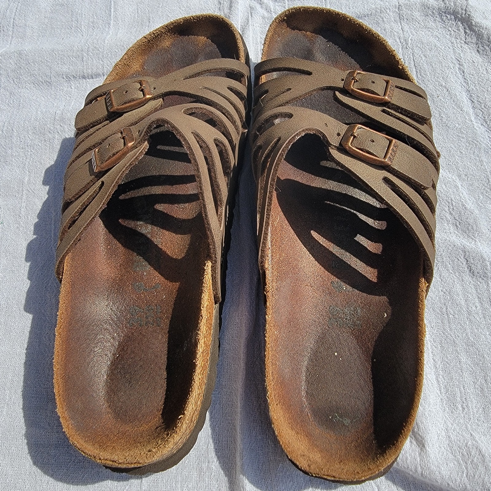 Birkenstock Granada Sandals Brown Leather Women’s 39 EU Narrow