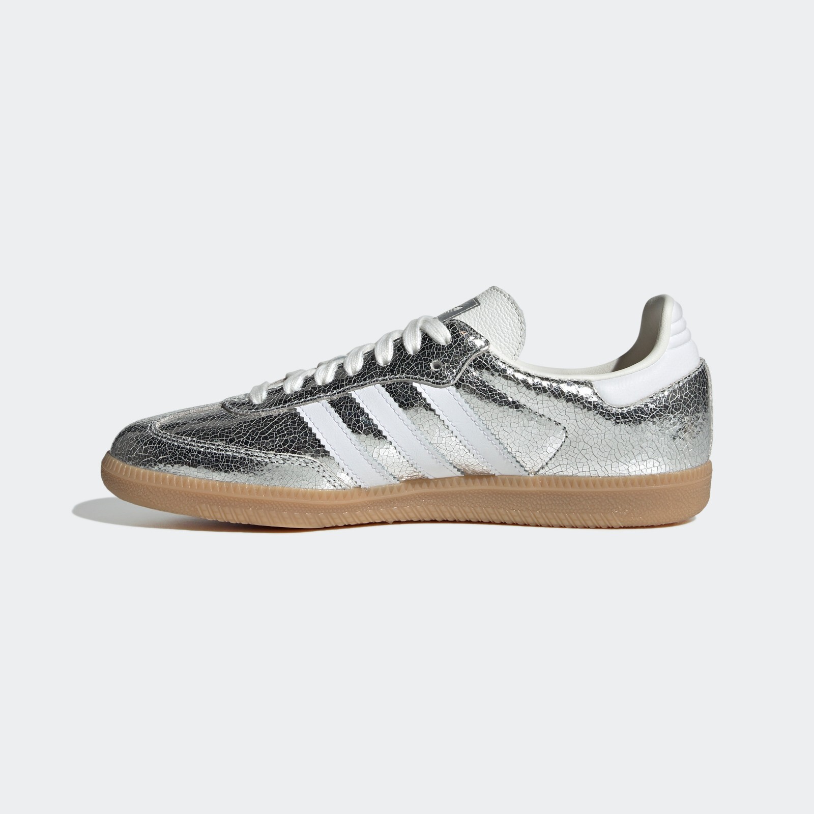Adidas Originals Samba OG Silver Metallic White Gum Lifestyle New Women JR0035