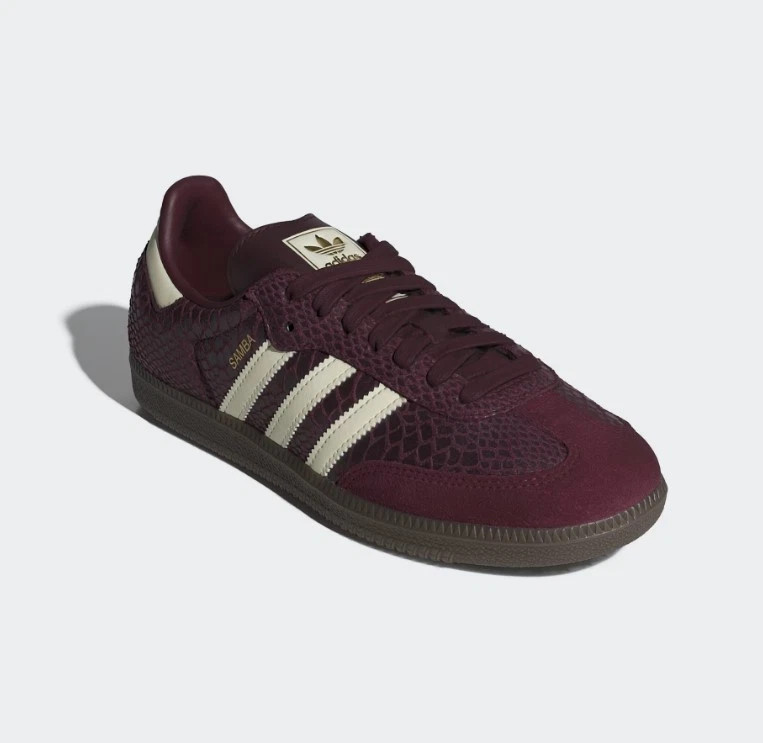 Adidas Samba OG Maroon Cream White Gold Women’s – IH3979
