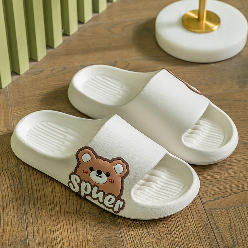 Women wearing slippers for summer outings, new indoor home, bathroom, anti slip