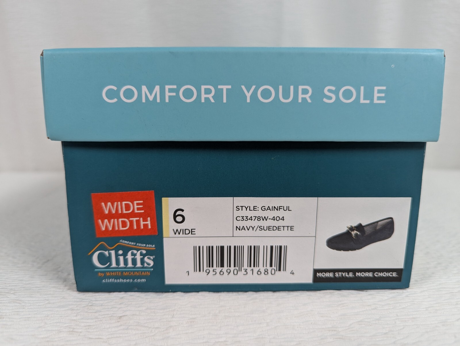 Cliffs by White Mountain – Gainful – Loafer / Flat – Navy Suedette – Size: 6W