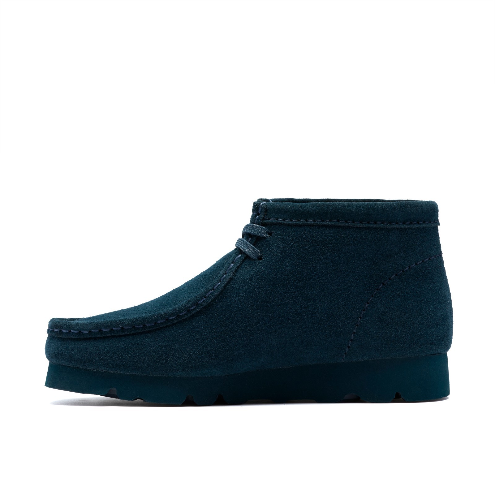 Clarks Women’s Wallabee Boot GTX Dark Teal Suede 26183070
