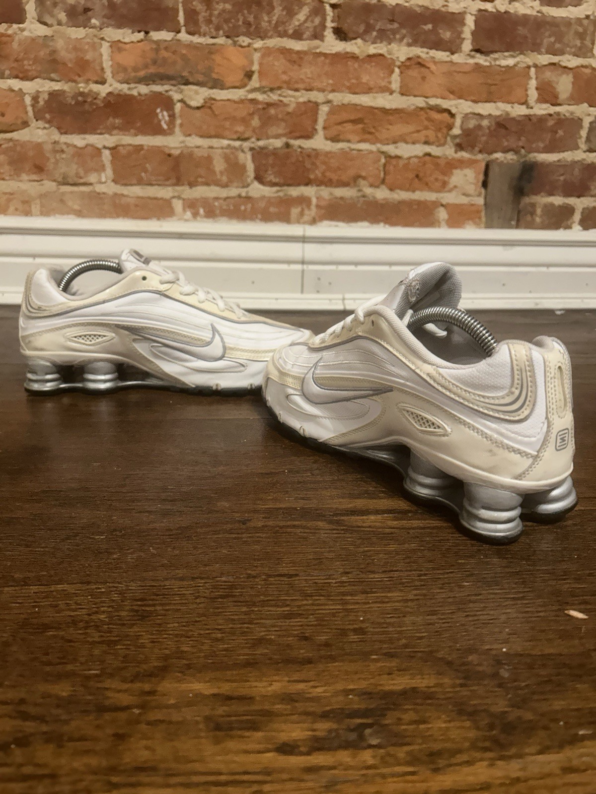 Size 10 – Nike Shox Deliver White Metallic Silver