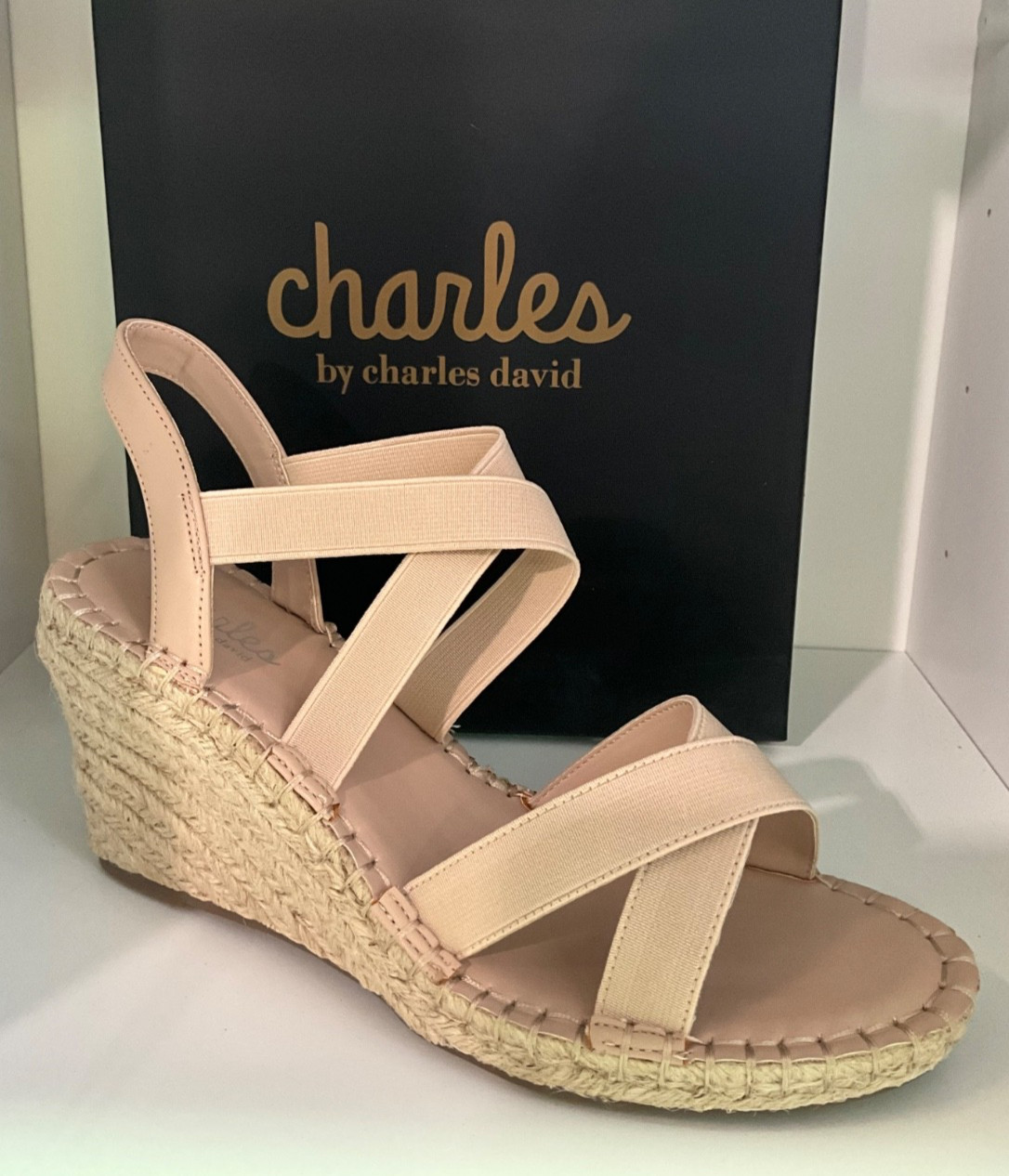 Charles by Charles David Beige Elastic Nick 9.5