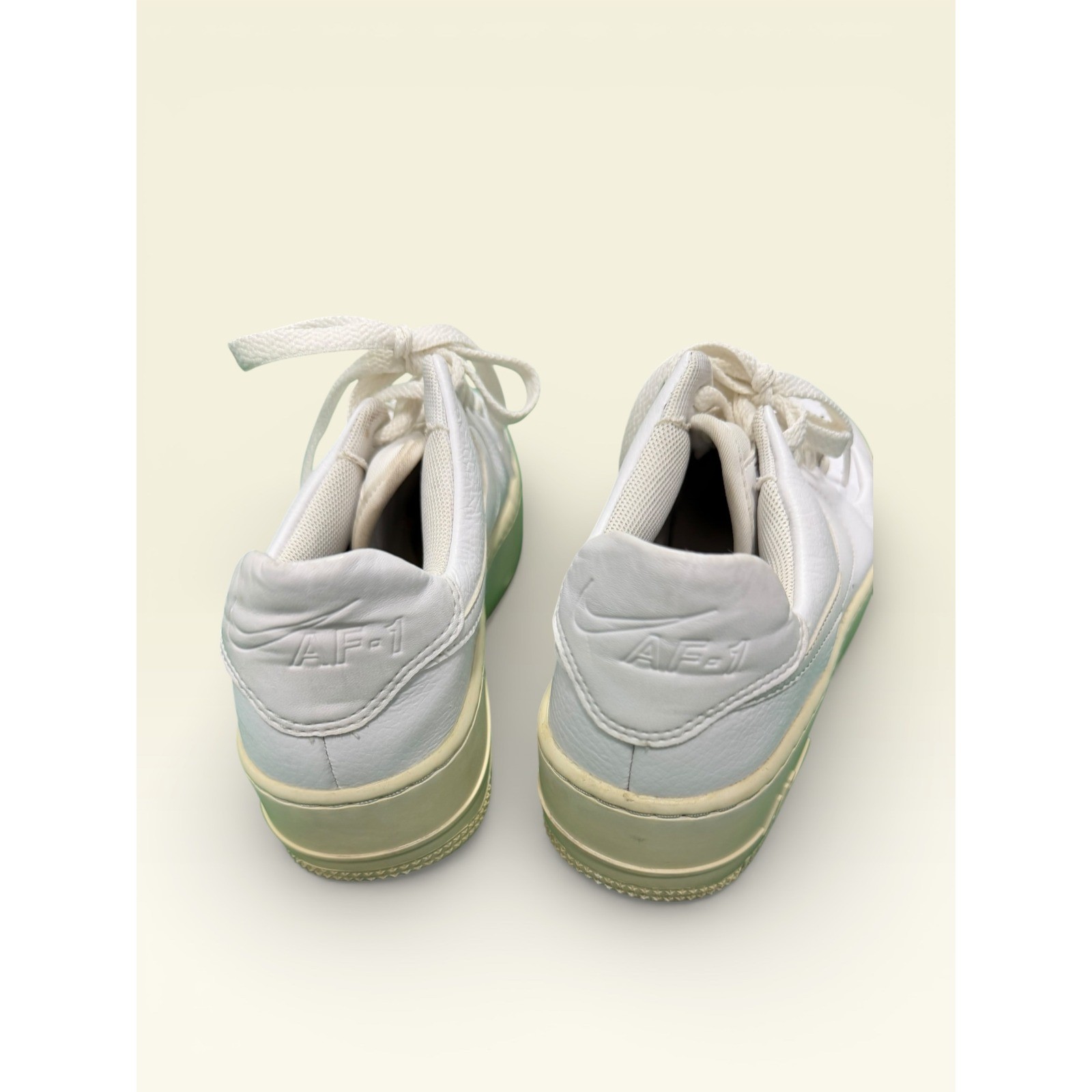 Nike Air Force 1 Sage Low Platform White Leather Sneakers Women Size 6.5
