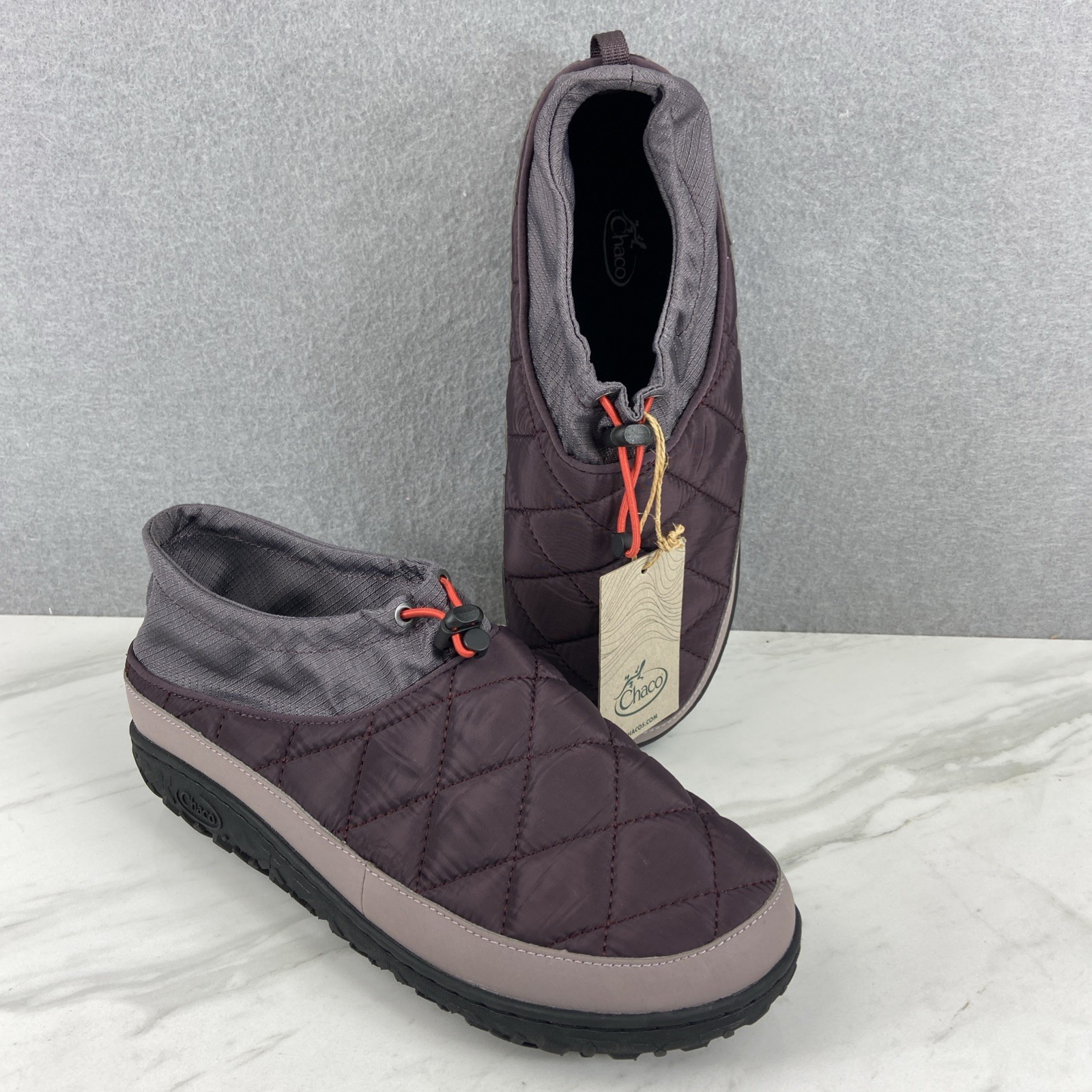 Chaco Ramble Puff Cinch Plum Purple Quilted Water Resistant Shoes Women’s 10.5