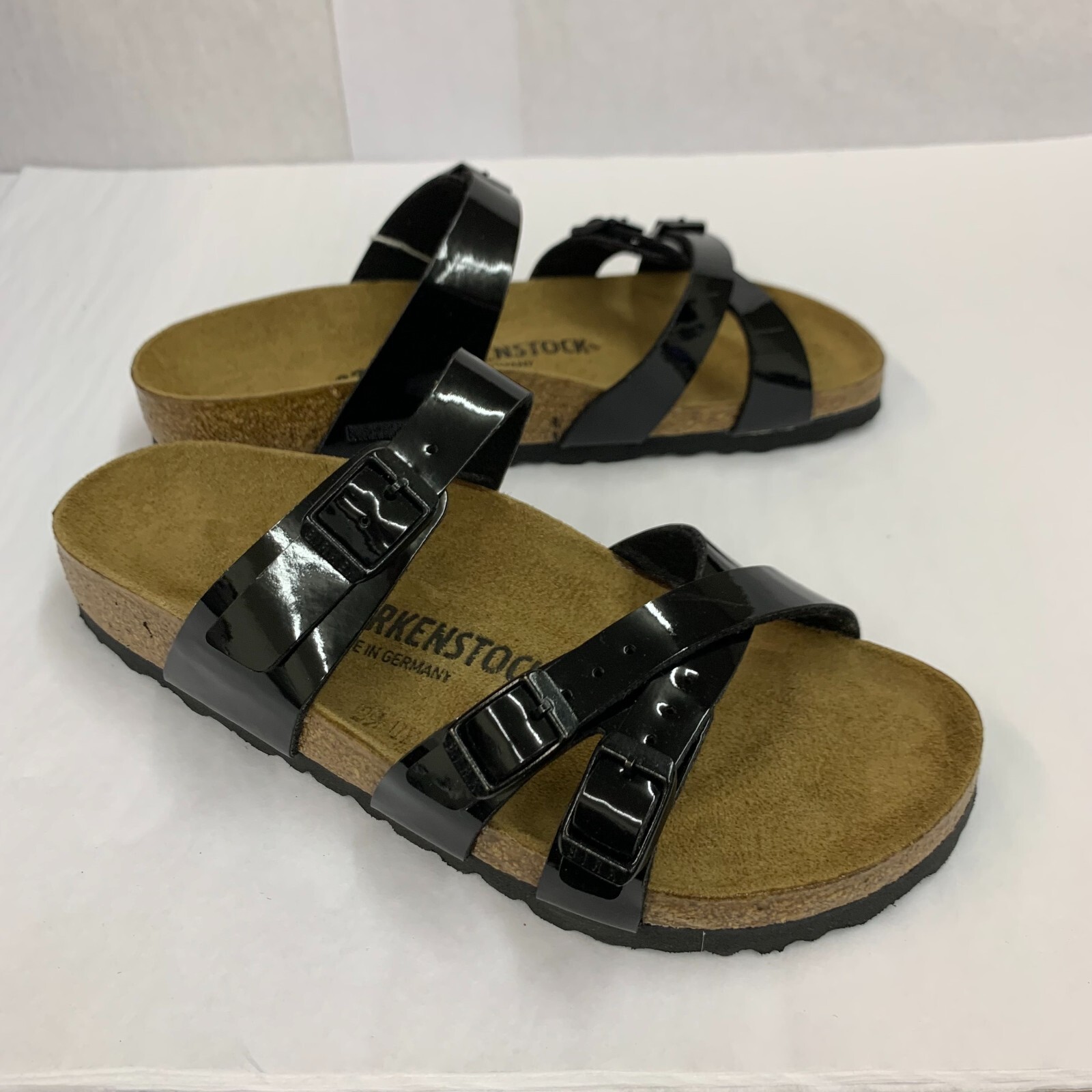 Birkenstock New w/o Box Franca Patent Black Birko Flor Patent Narrow Select Size
