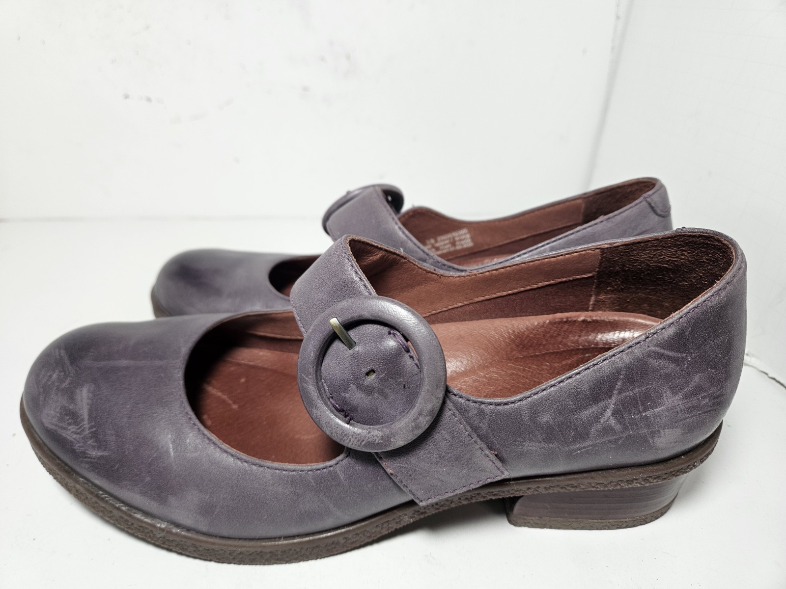 Dansko Brandy Mary Jane Burnished Leather Shoes Womens EU 38 US 7.5-8