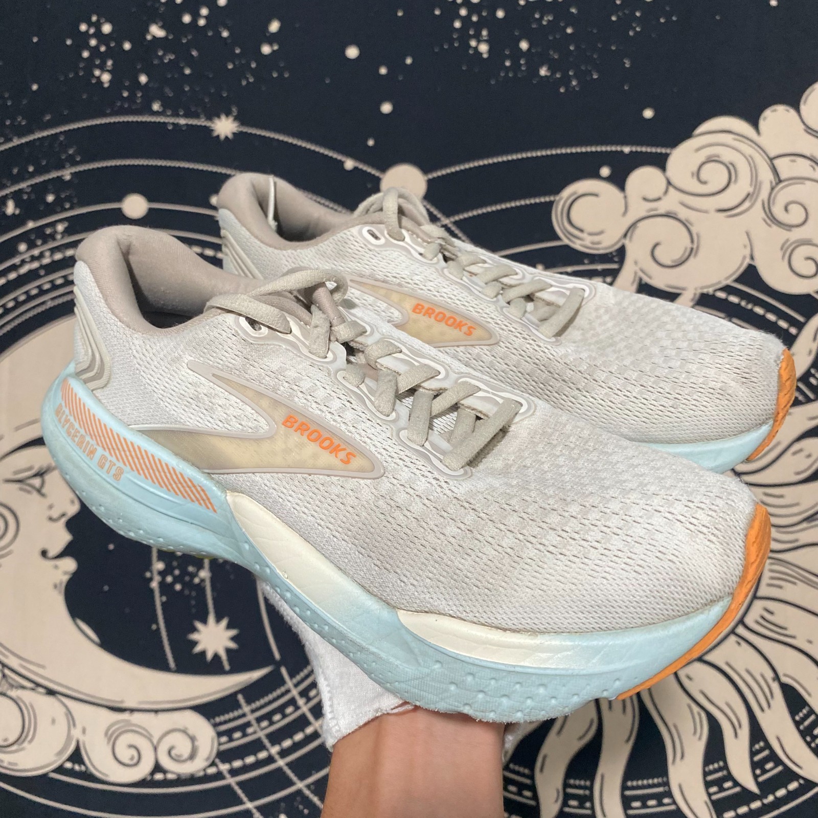 Brooks Glycerin GTS 21 1204091B195 Athletic Sneaker Women’s 7B Gray Mesh Running