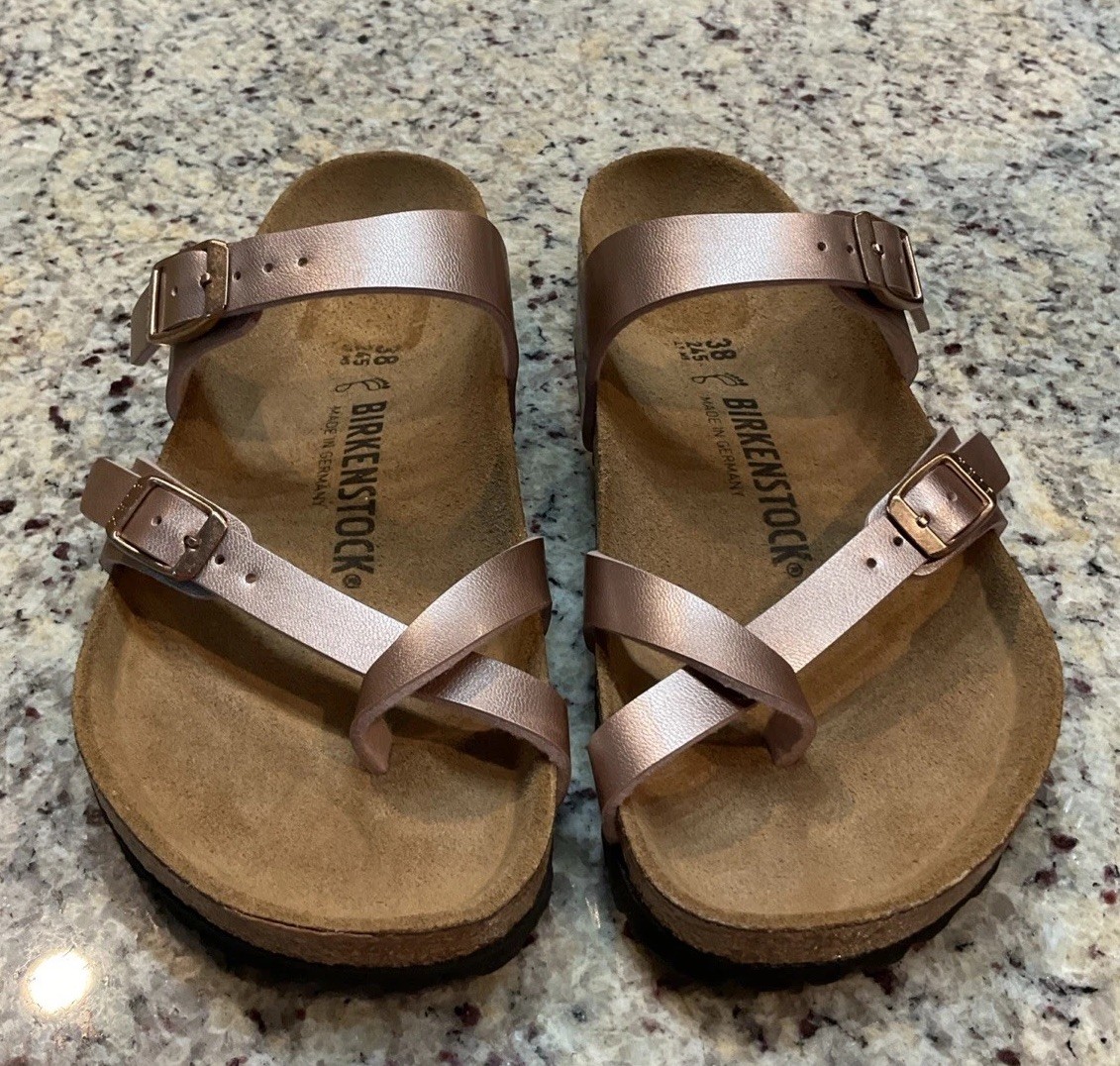 BIRKENSTOCK Women’s Sz 7-7.5 M/EUR 38 MAYARI Birko-Flor 102983 Copper MSRP $113
