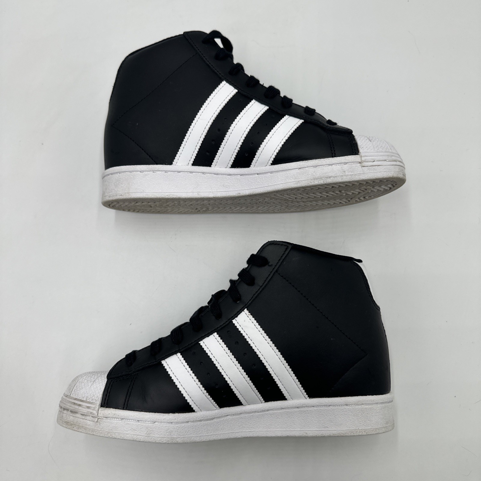Adidas Superstar UP Hidden Wedge High Top Women’s 8.5 Black White FW0117