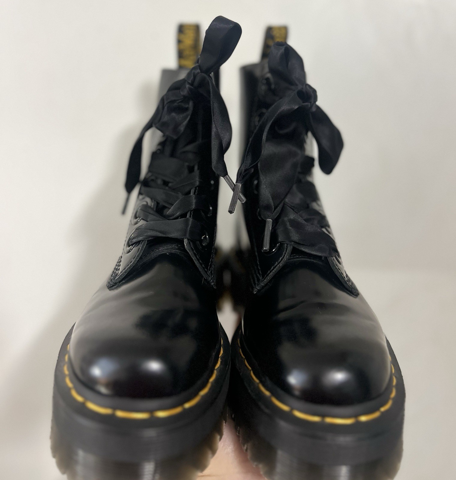 Dr. Martens Molly Black Platform Lace-Up Ankle Boots Women’s US 6 EU 37