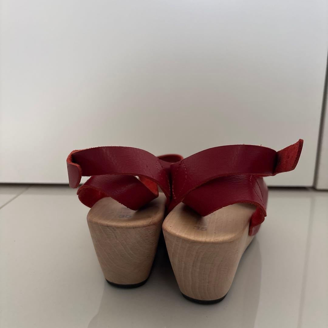 Trippen Women’s Red Sandals US5.5 / 22.5cm Near Mint