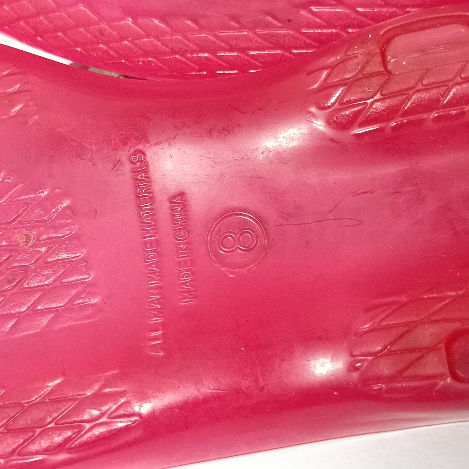 Juicy Couture Pink Gladiator Rhinestone Sandals Ladies Size 8