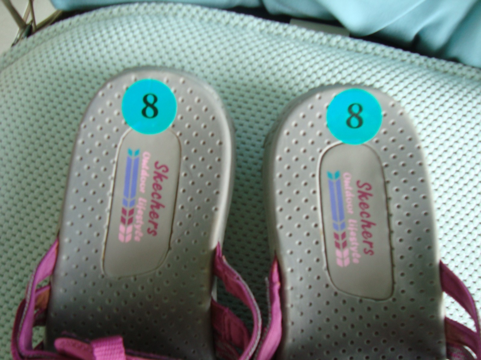 Womens SHOES SANDALS, VIOLET/GRAY – SKECHERS OUTDOOR LIFESTYLE SIZE 8