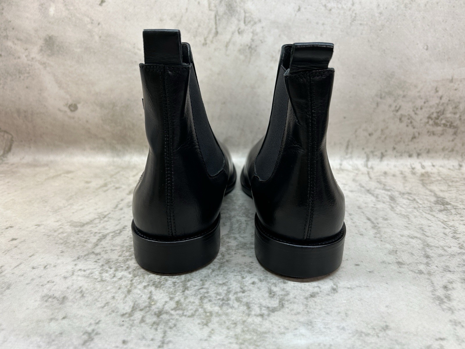Russell&Bromley Black Leather Chelsea Boots Size 39 (US 8 /UK 6) Made In Italy