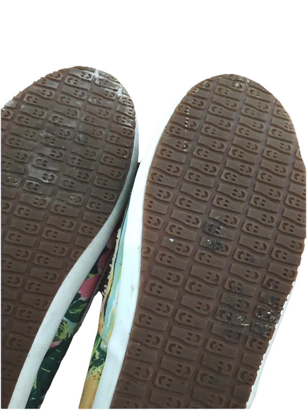 SANUK Canvas Tropical Beach Floral Multicolor Slip On Boat Loafer Shoe Woman 9.5