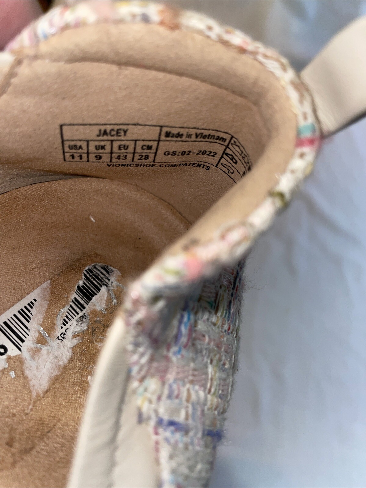 Vionic Wedge Womens Comfort Shoes Size 11 M Beige Leather Workwear Outdoors