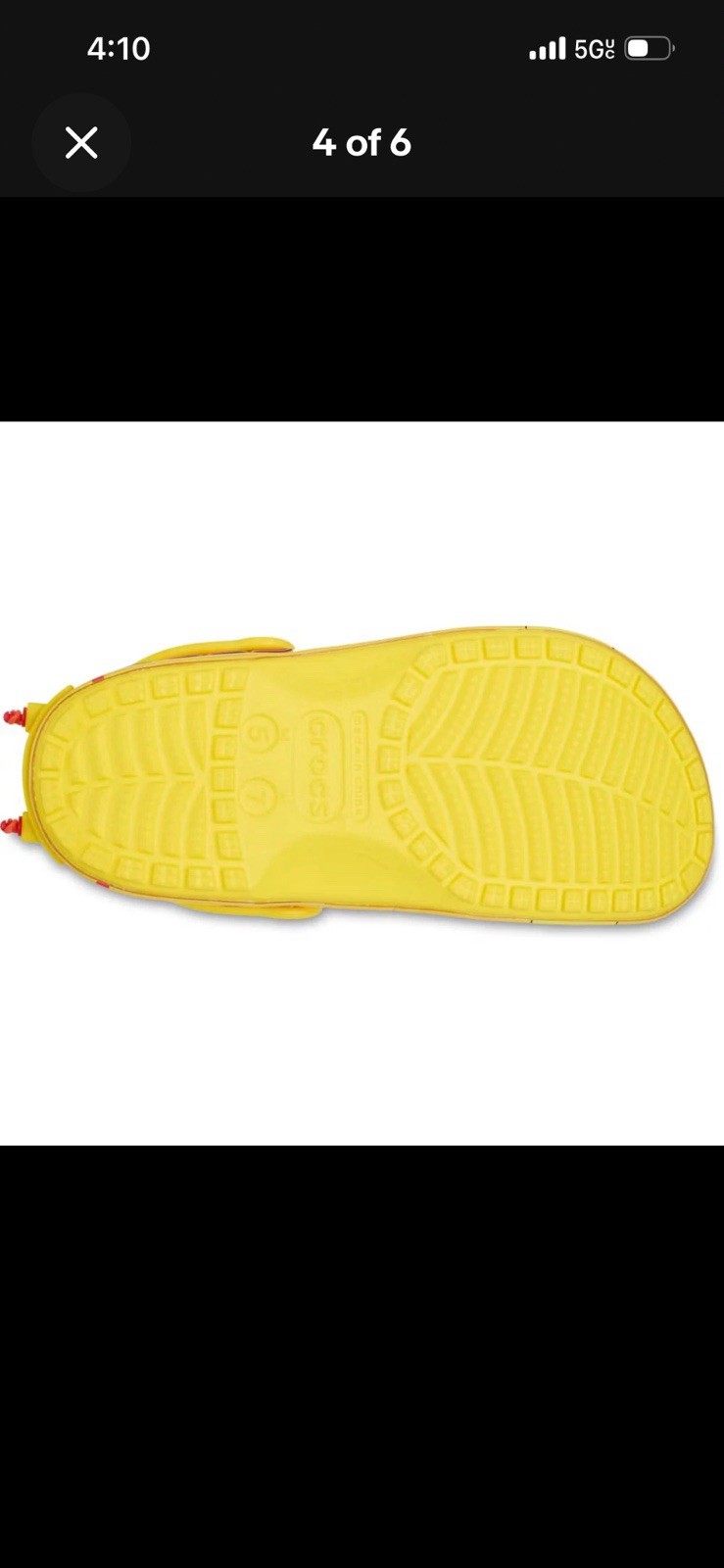 Crocs The Beatles Yellow Submarine Unisex adult Clog Adjustable w8/m6