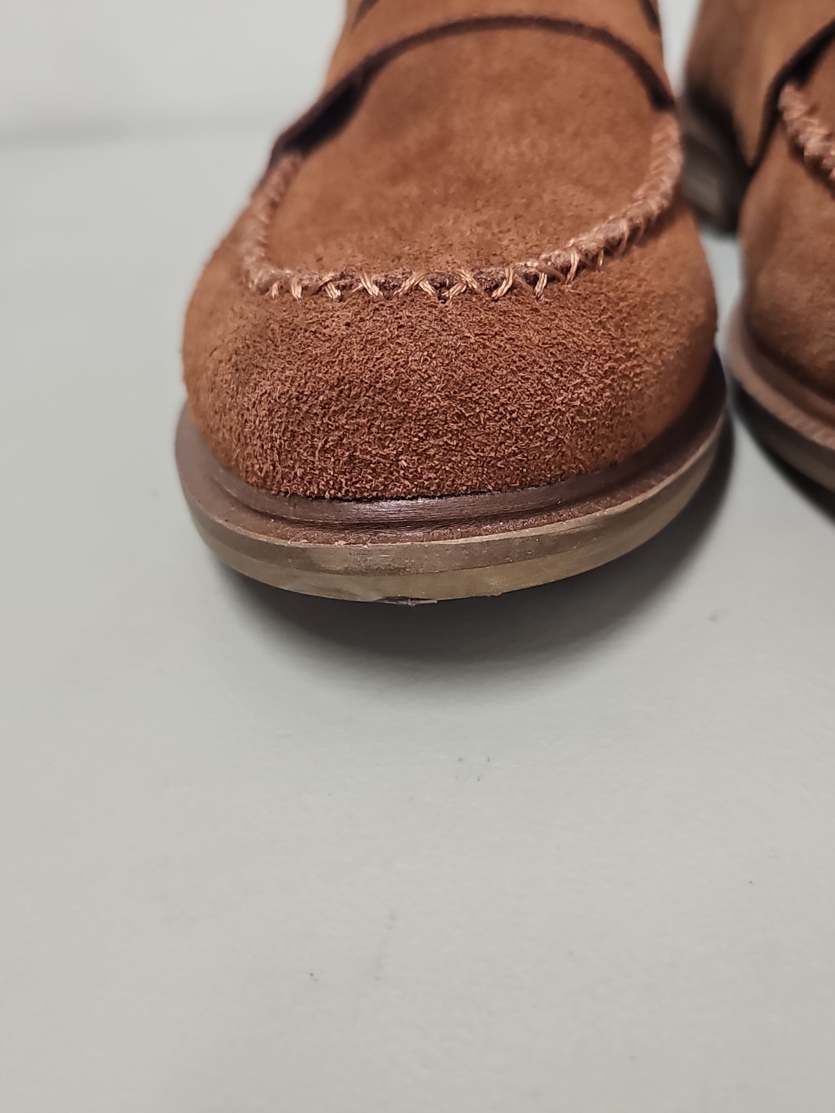 Kelsi Dagger Lens BROWN Suede Loafers size 10