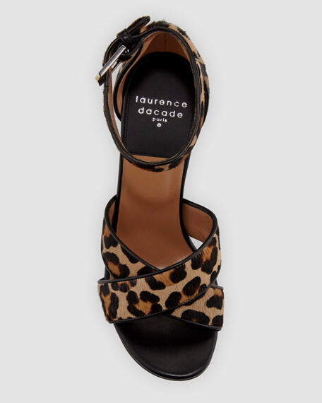 $395 Laurence Dacade Women’s Brown Crisscross Sandal Sz US 6 & 6.5/EU 36 & 36.5