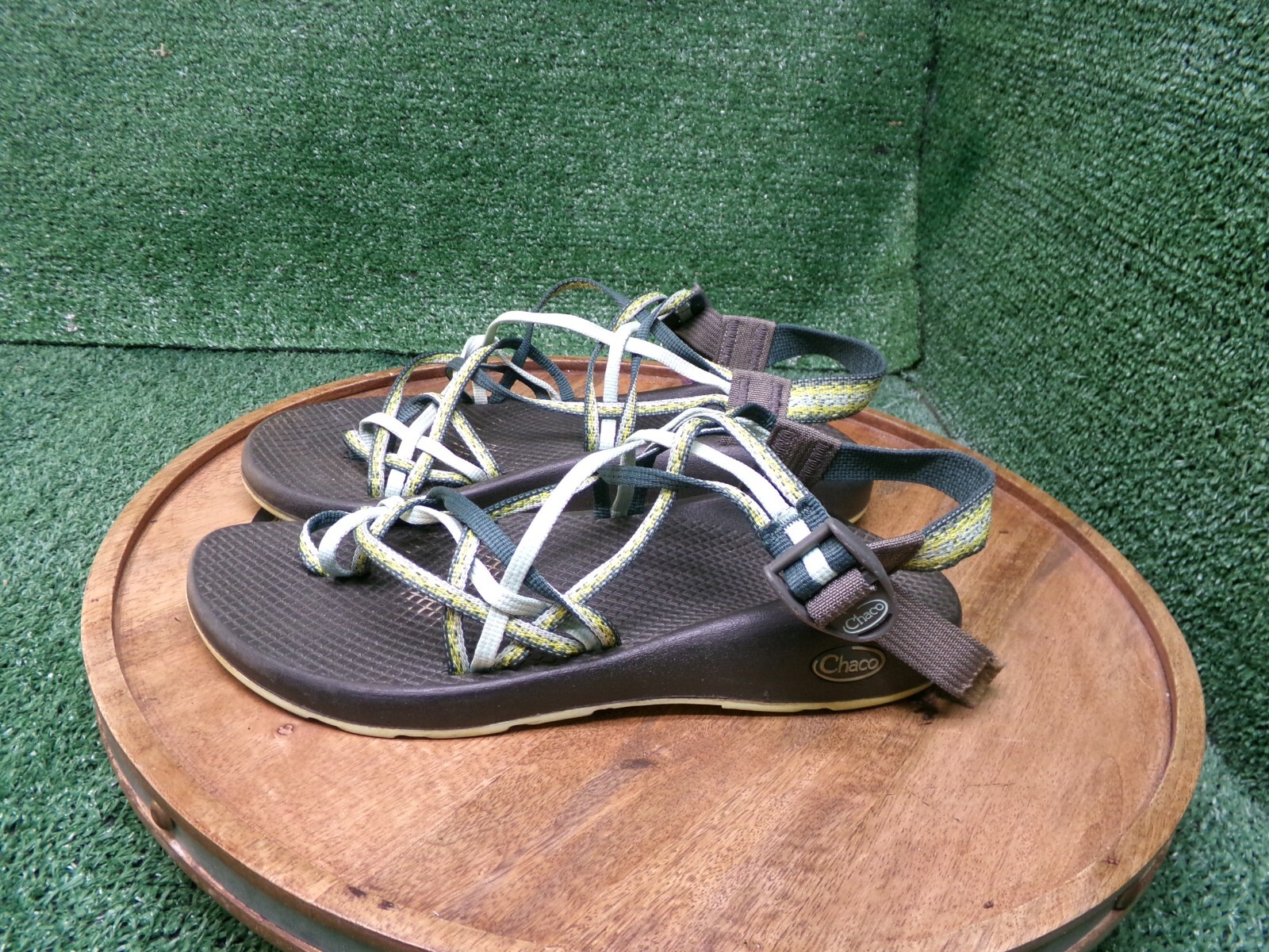Chaco Womens ZX/2 Classic Sports Hiking Sandal Green Toe-Loop Size 9 J105490