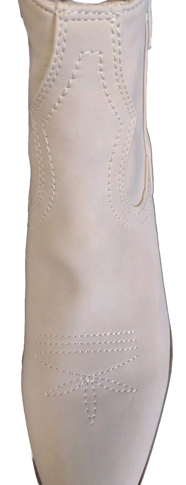 Dolce Vita Western Boots Woman’s 8.5 Ankle Beige Smooth Faux Suede Cowboy Shoes