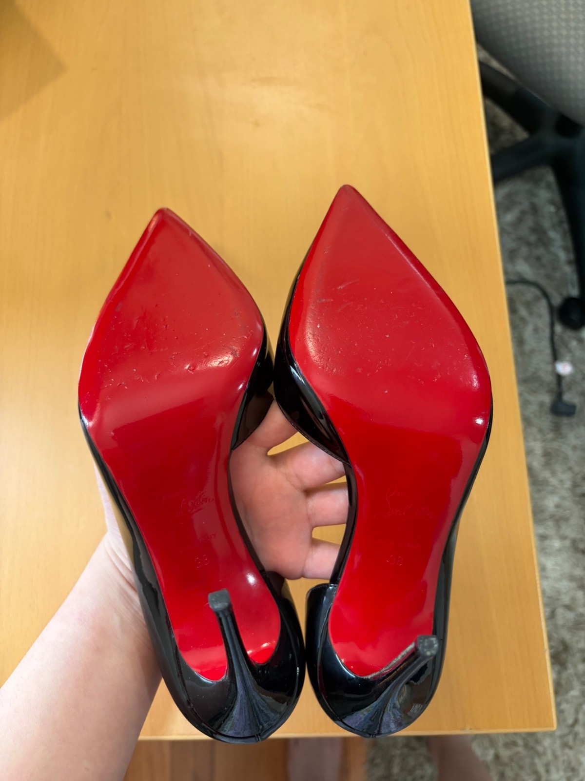 Christian Louboutin Iriza 100mm Size 38 – Black