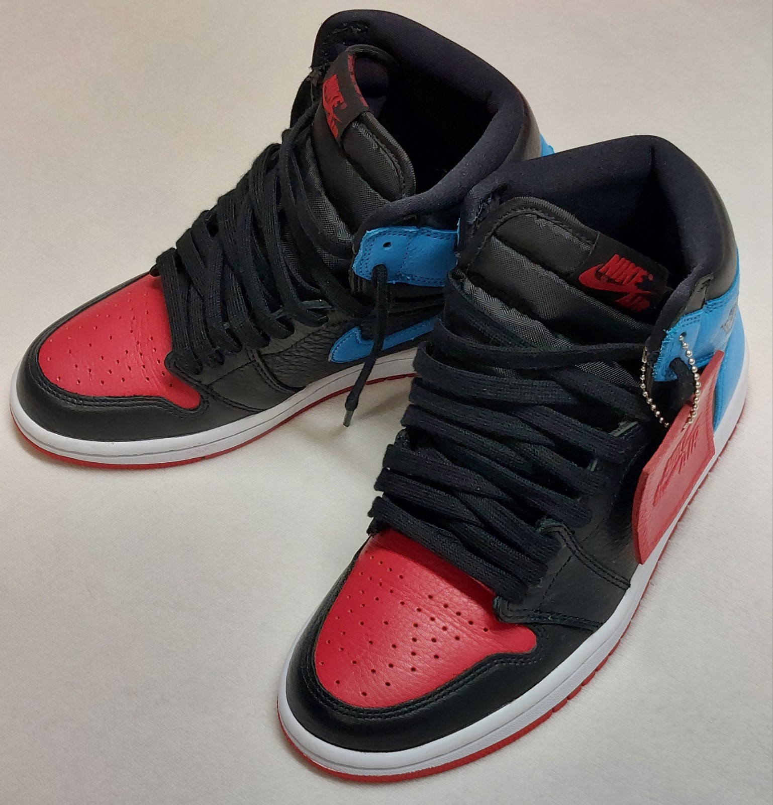 Women’s NIKE Air Jordan 1 High OG Black/Blue/Red Size 7