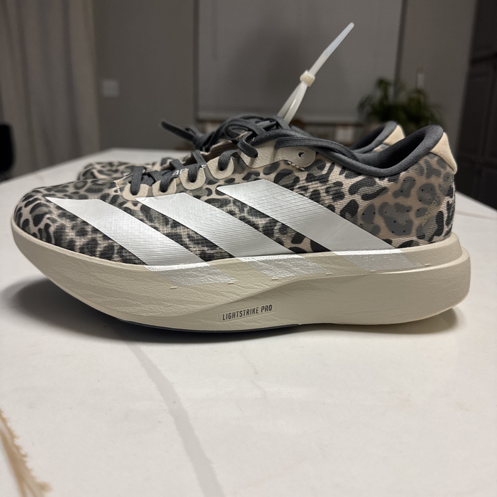 NEW Women’s Adidas Adizero EVO SL Running Shoes Leopard Print US 8