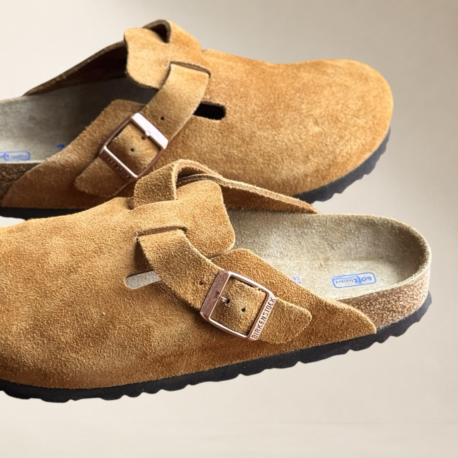 NEW Birkenstock Boston Clogs Suede Mink (EU 39 / Women 8 / Men 6) REGULAR FIT