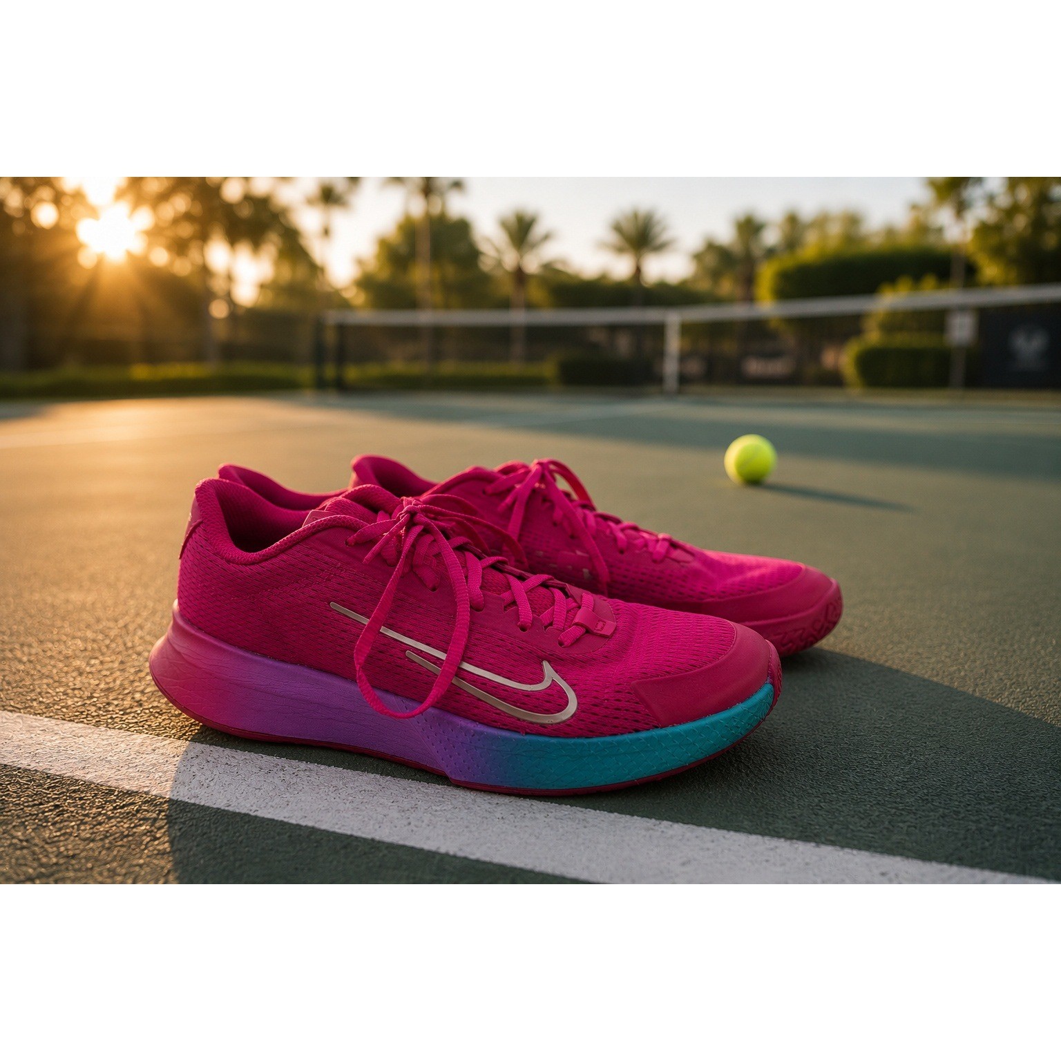 Nike Court Air Zoom Vapor Pro 2 PRM Fireberry Pink Tennis Shoes FB7065-600 8.5
