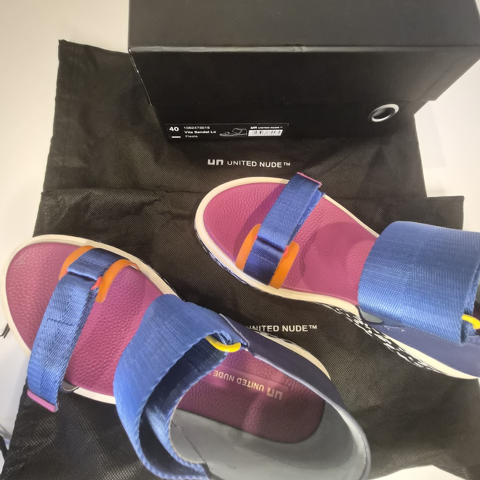 United Nude Women’s Strappy Leather/Nylon Sandals – Fiesta EU 40 US