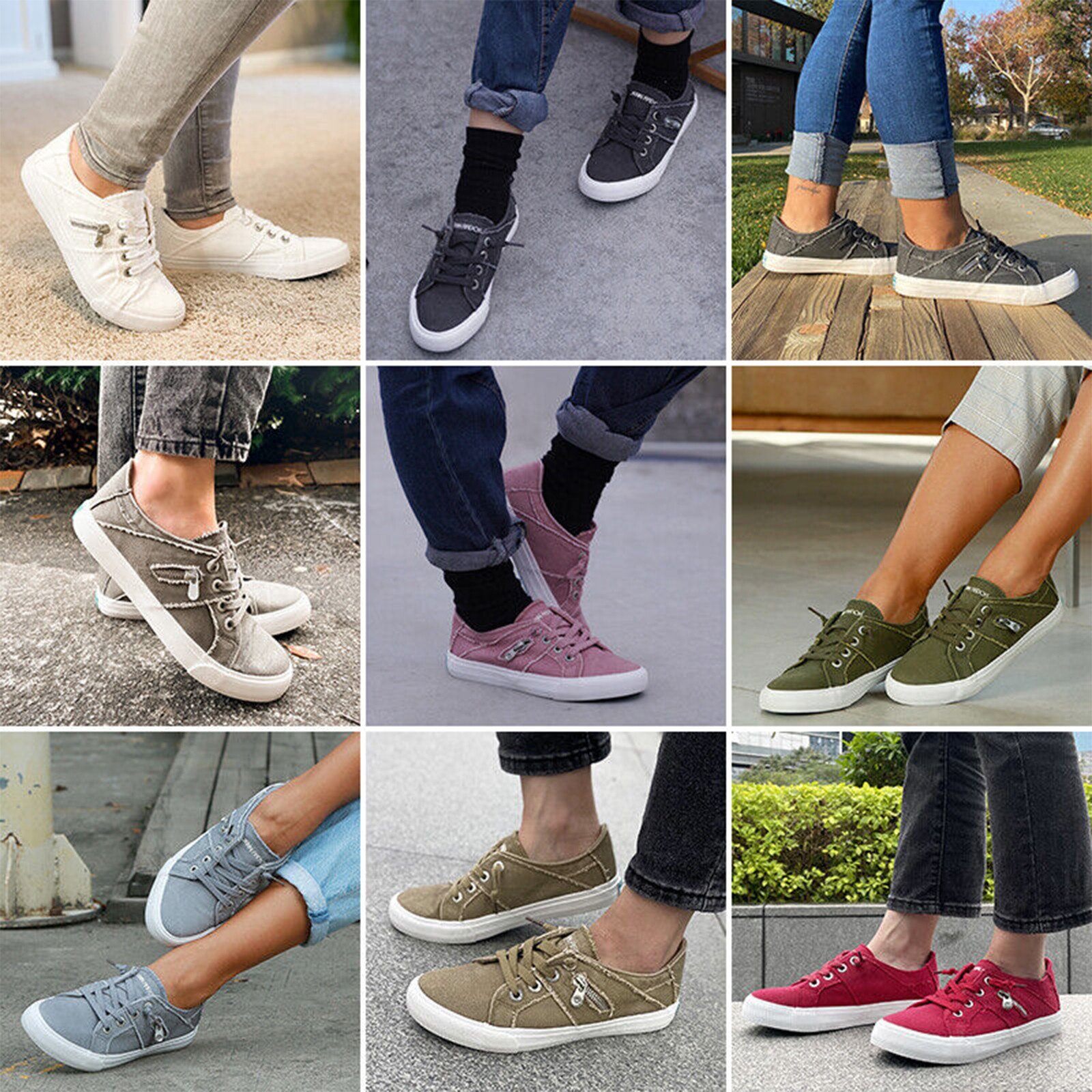 Women Fashion Sneakers Tennis Shoes Classic Lace Up Casual Travel Walking Shoes