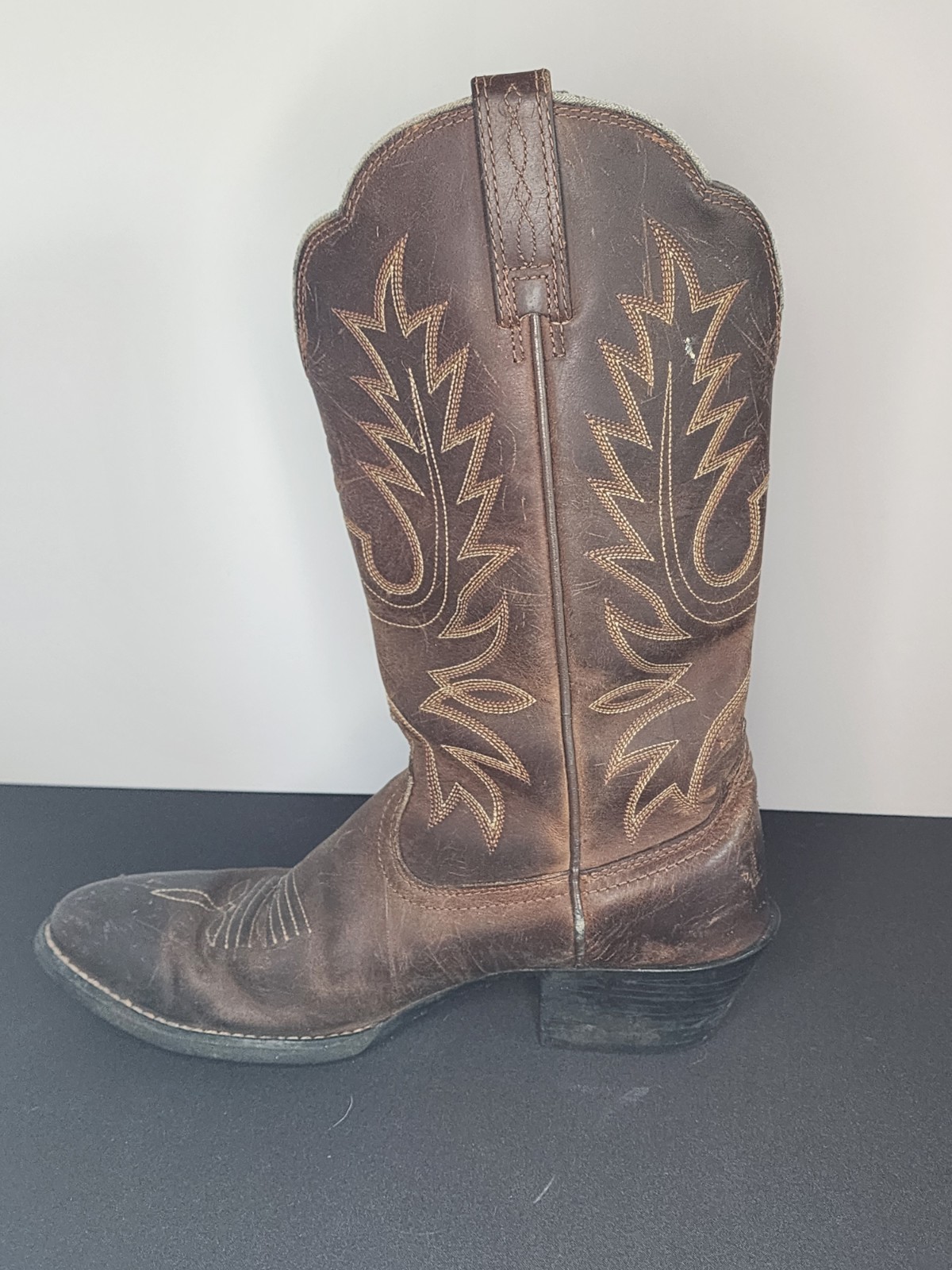 Ariat Women’s 5.5 Cowboy Western Boots Brown Leather